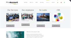 Desktop Screenshot of pro-account.lk