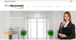 Desktop Screenshot of pro-account.dk
